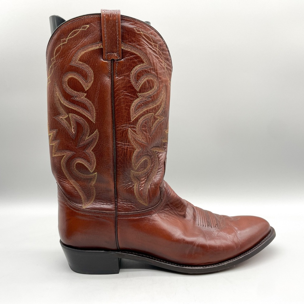 Dan Post Mens 16 D Milwaukee Western Cowboy Boots Brown Leather Ranch Rodeo